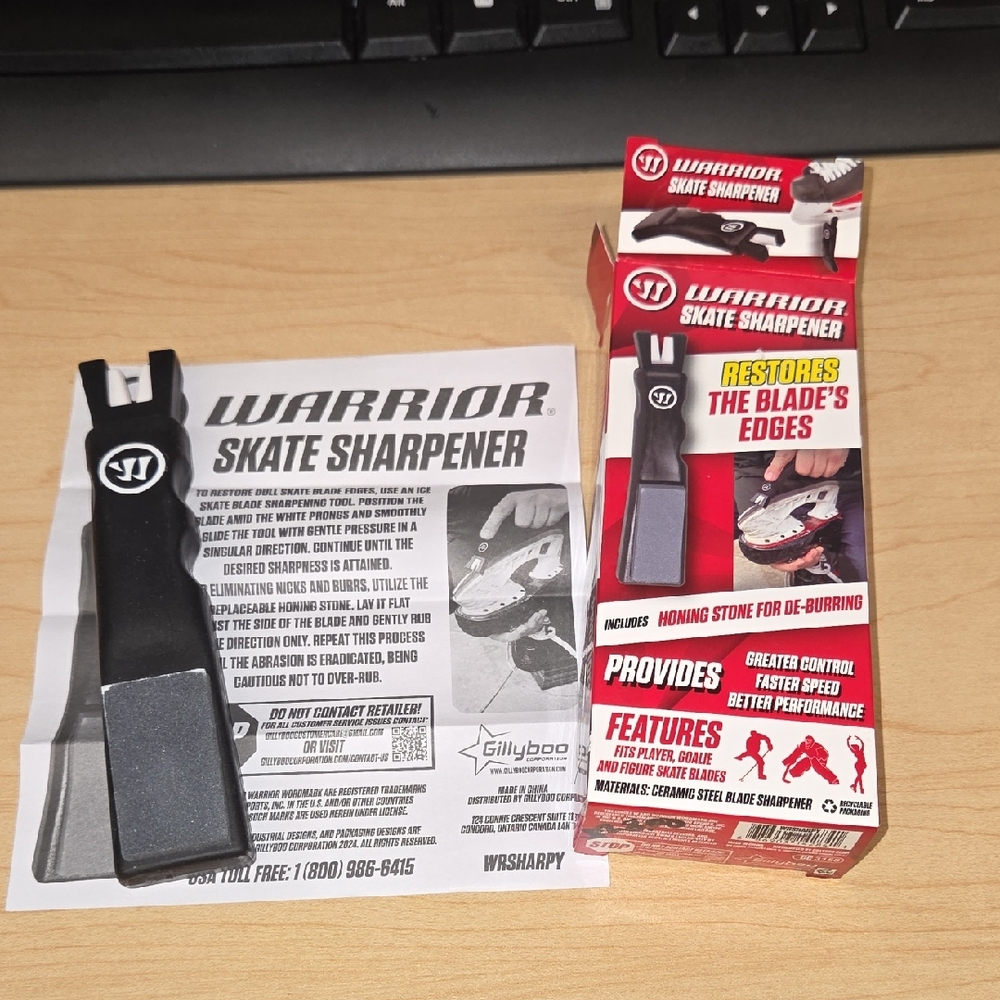 Warrior Black Skate Sharpener - Warrior Skate Sharpener